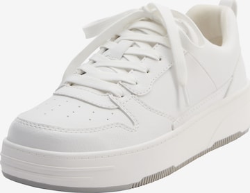 Pull&Bear Låg sneaker i vit: framsida