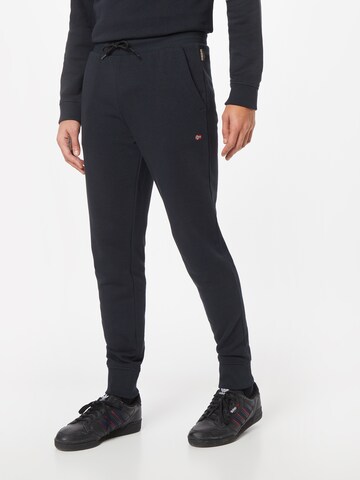 Tapered Pantaloni 'Malis' di NAPAPIJRI in nero: frontale