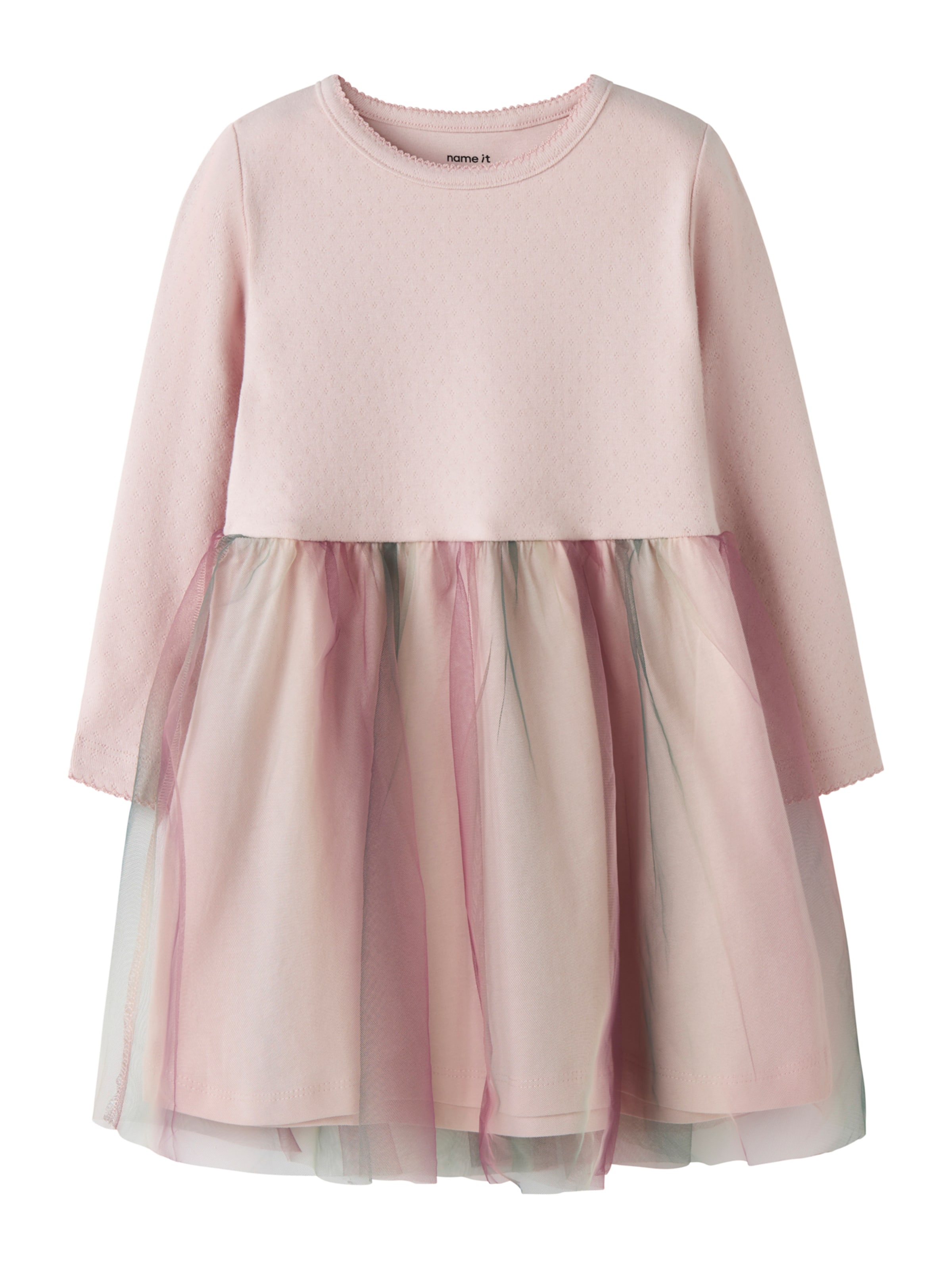 Rochie 'NMFLOUISA' de la NAME IT pe roz: față