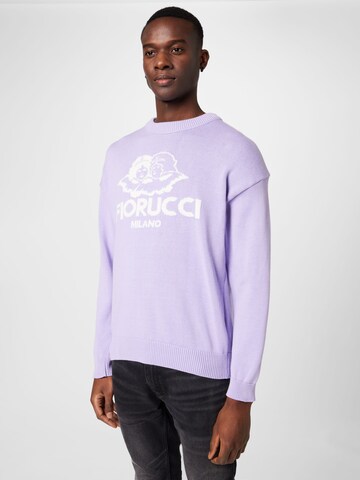 Sweat-shirt Fiorucci en violet : devant
