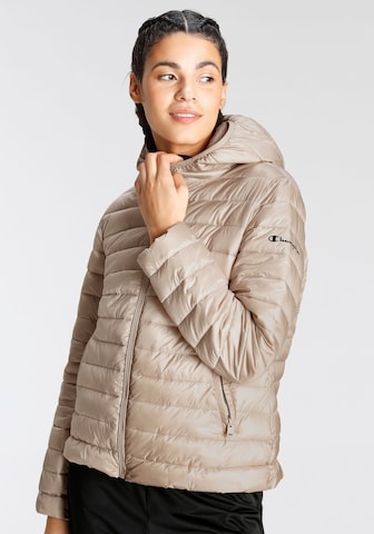 Champion Authentic Athletic Apparel Between-Season Jacket in Beige: front