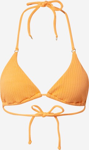 Seafolly Triangle Bikini Top 'Tri' in Orange: front