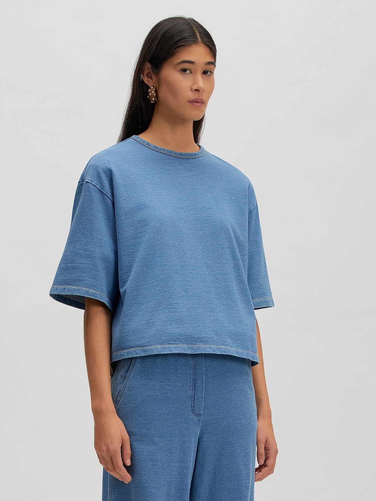 EDITED Neuheiten Shirt 'Enzo' blau