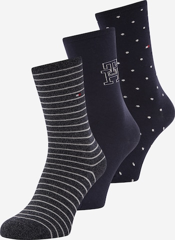 Chaussettes TOMMY HILFIGER en bleu : devant