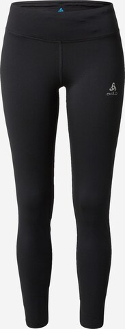 ODLO Skinny Sportbroek 'Essential' in Zwart: voorkant