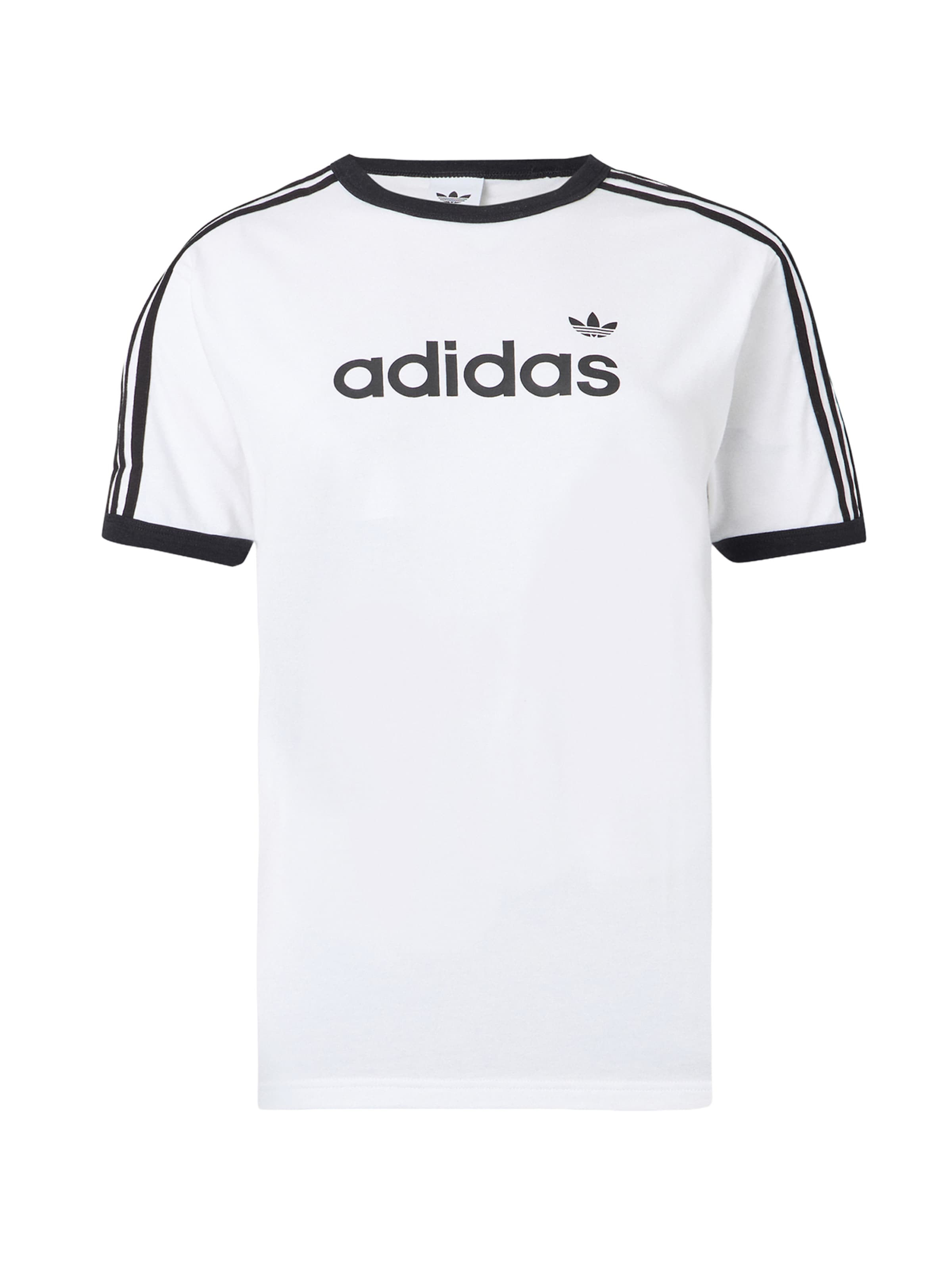 Tricou 'Linear' de la ADIDAS ORIGINALS pe alb: față