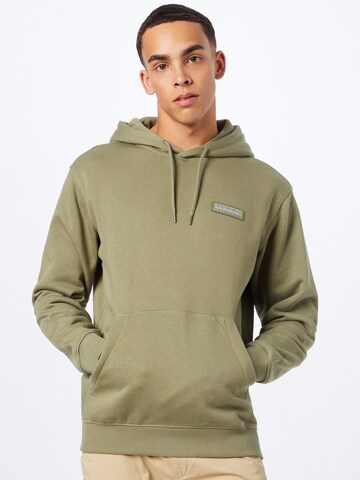 NAPAPIJRI Sweatshirt in Groen: voorkant