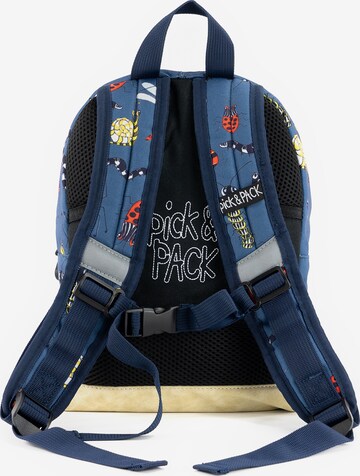 Pick & Pack Rucksack 'Insect' in Blau