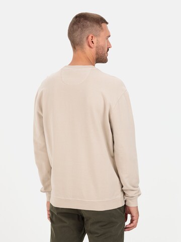 CAMEL ACTIVE Sweatshirt aus reiner Baumwolle in Beige