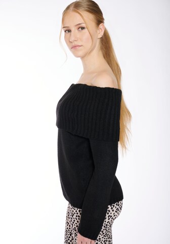 Hailys - Pullover 'Au44relia' em preto