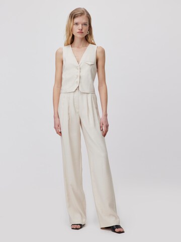 LeGer by Lena Gercke Wide leg Pleat-Front Pants 'Draco' in Beige