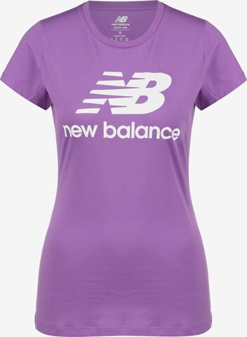 new balance Shirt in Lila: voorkant