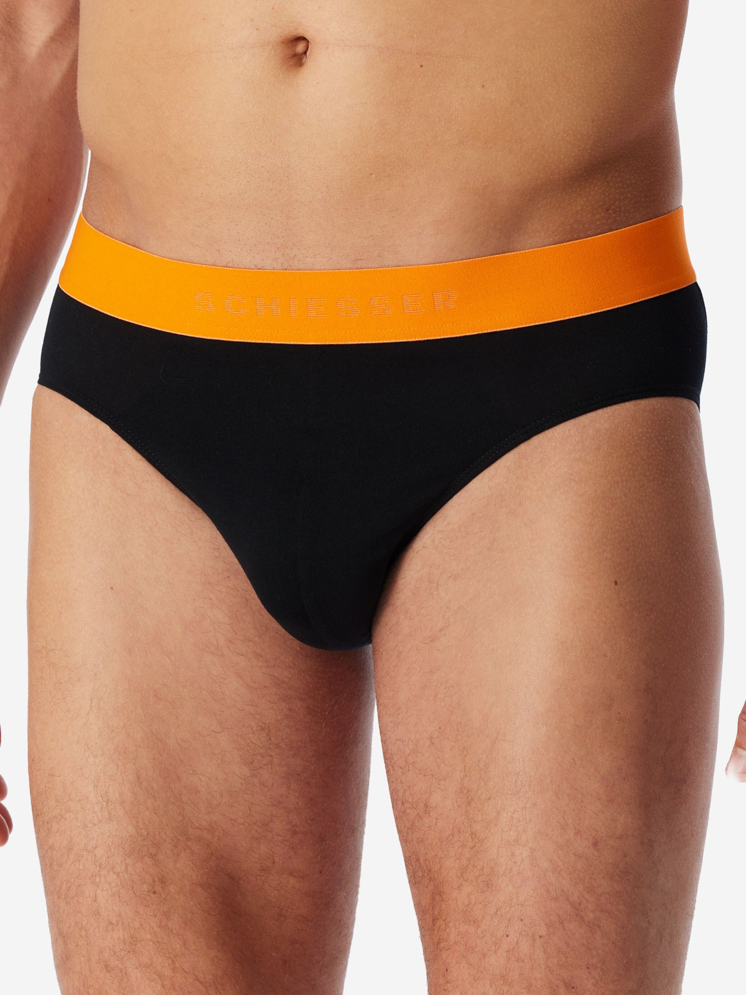 SCHIESSER Slip ' 95/5 ' in Black: front