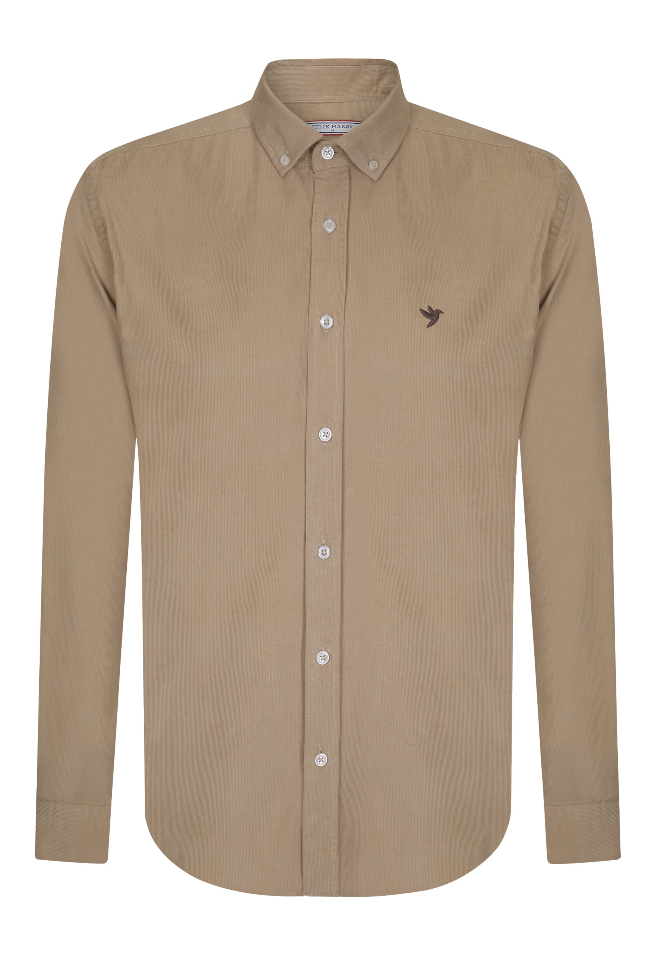 Felix Hardy Regular Fit Hemd in Braun: Vorderseite