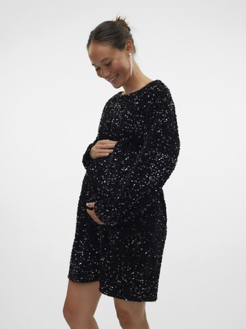 Vero Moda Maternity - Vestido de gala en negro: frente