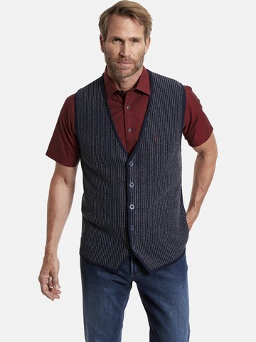 Jan Vanderstorm Vest ' Gumb ' in Blue: front