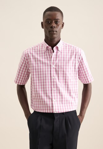 SEIDENSTICKER Regular fit Business shirt 'Smart Essentials' in Pink: front