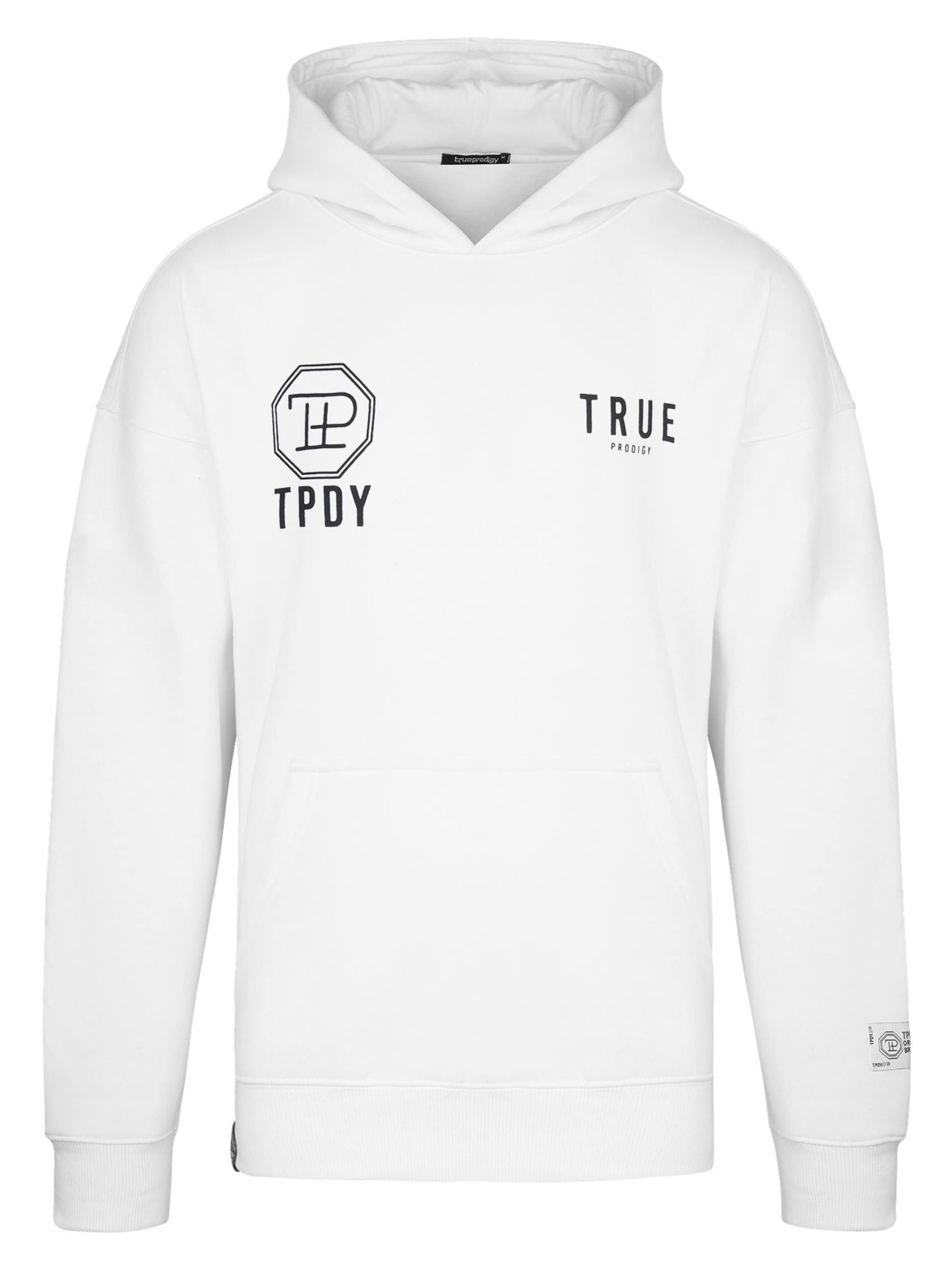 trueprodigy - Sudadera 'Aaren' en blanco: frente
