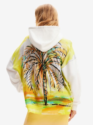 Sweat-shirt Desigual en blanc