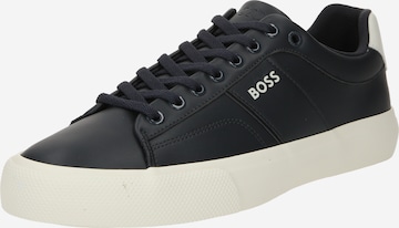 BOSS Platform trainers 'Aiden' in Blue: front