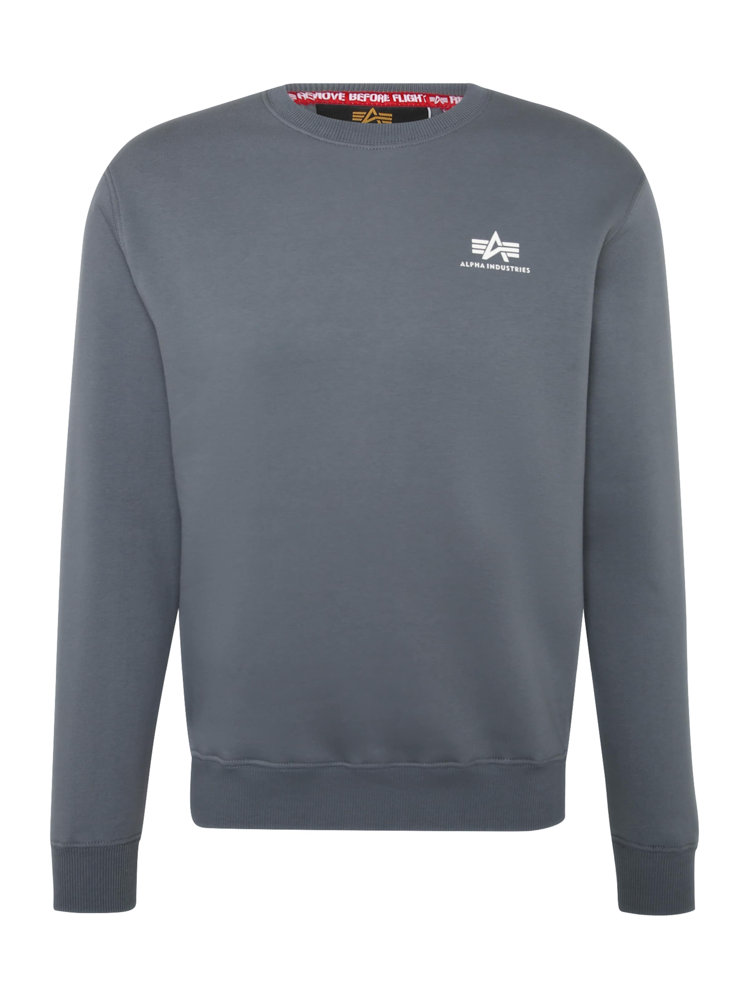 ALPHA INDUSTRIES Mikina – modrá: přední strana