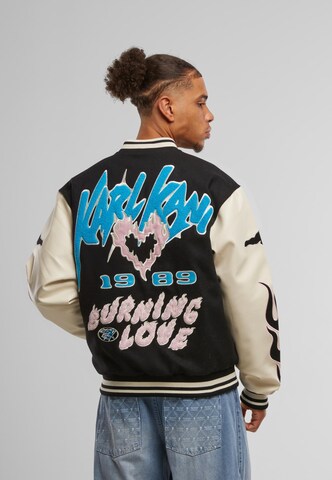 Karl Kani Between-season jacket 'Amor Flames' in Black: front