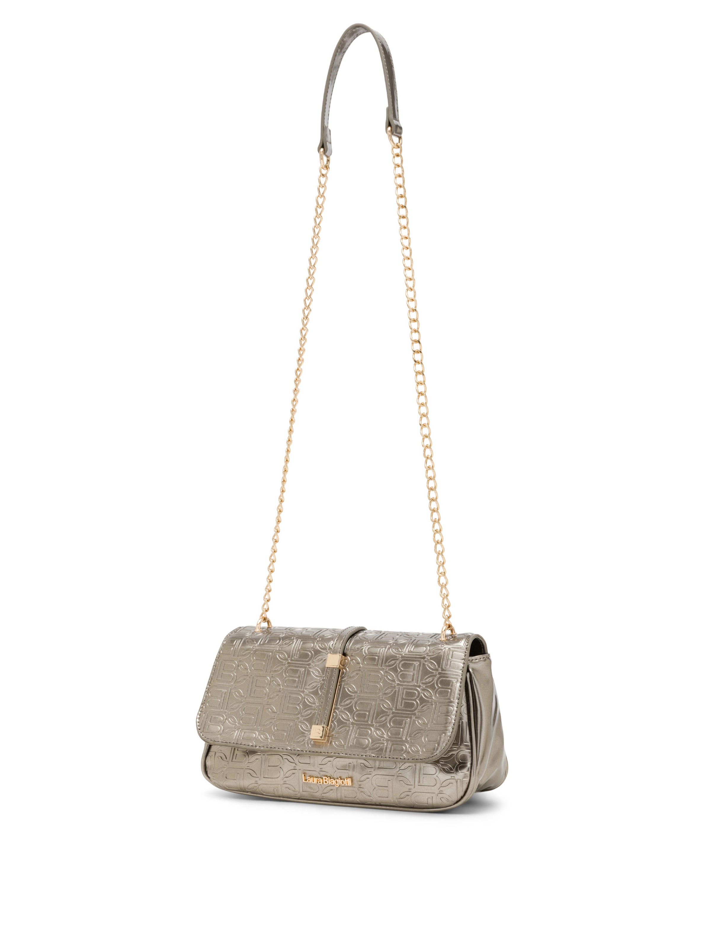 Borsa a tracolla 'Arcade 3' di Laura Biagiotti in grigio: frontale