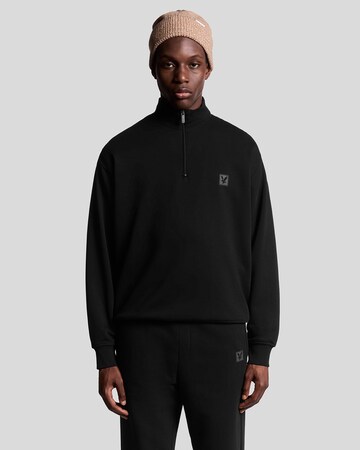Sweat-shirt Lyle & Scott en noir : devant