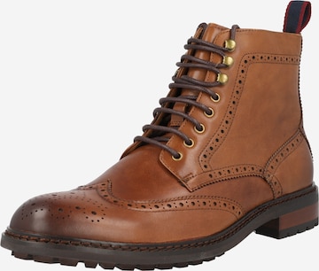 Dune LONDON Lace-up boots 'COLONELS' in Brown: front