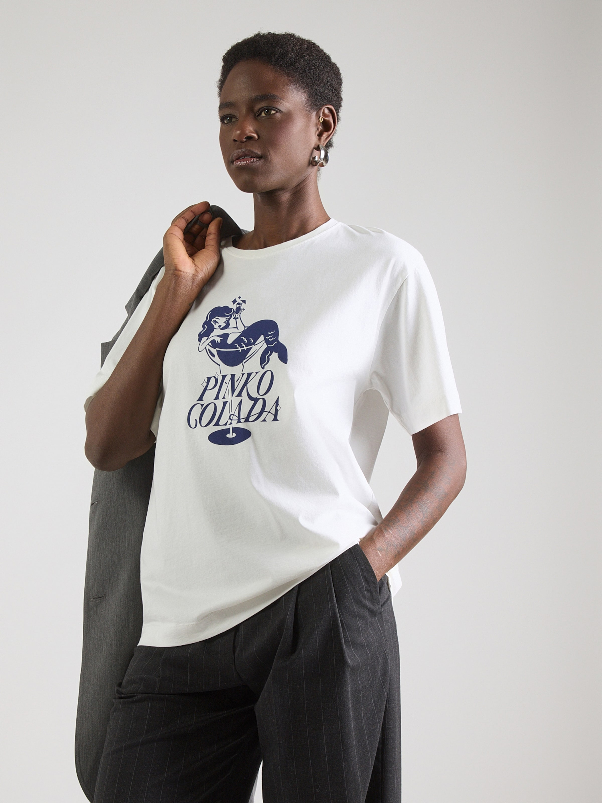 PINKO Shirt 'STREPITOSO' in White | ABOUT YOU