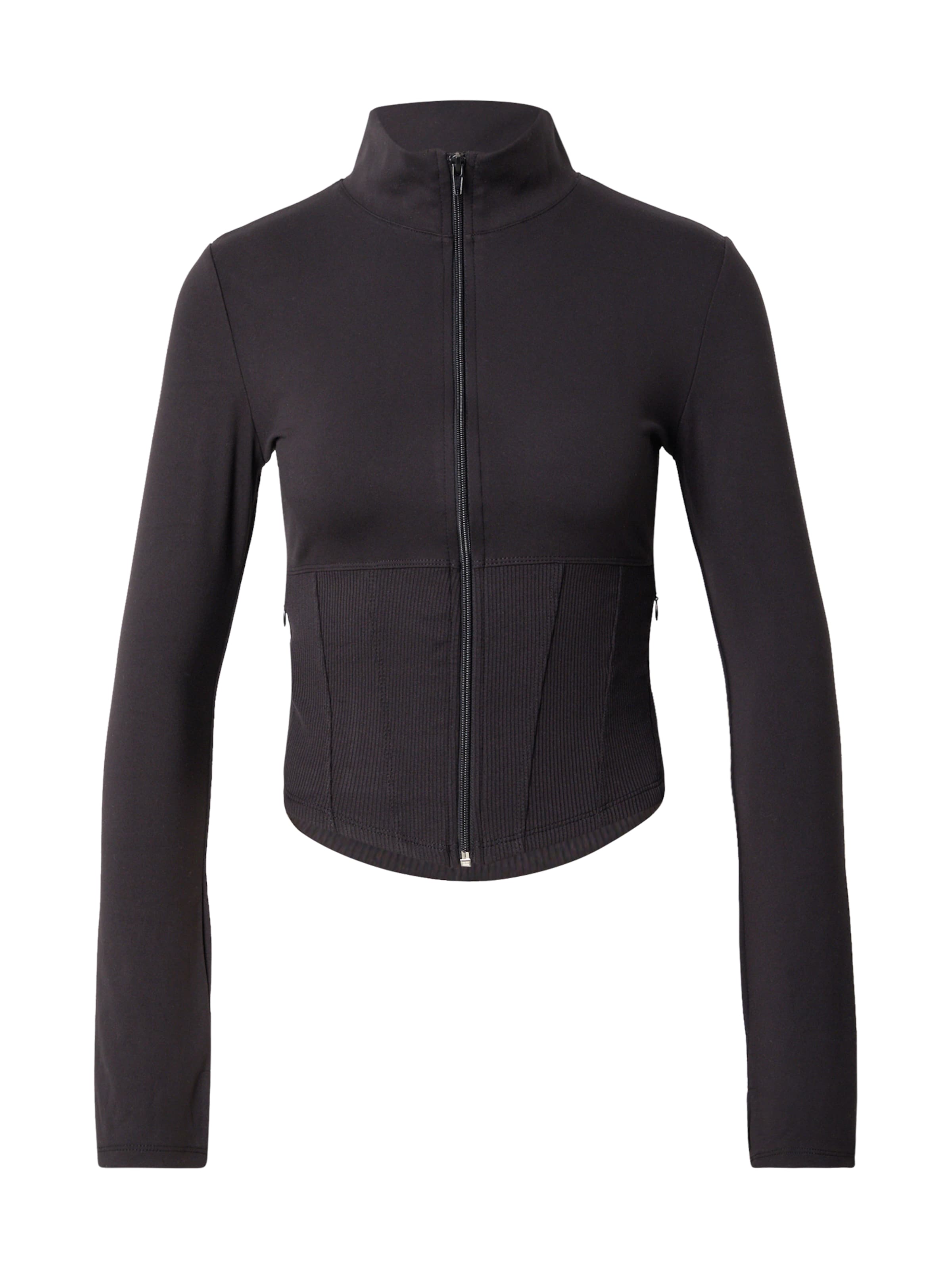 Trendyol Преходно яке в черно: отпред