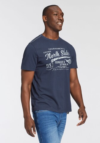Man's World T-Shirt in Blau: Vorderseite