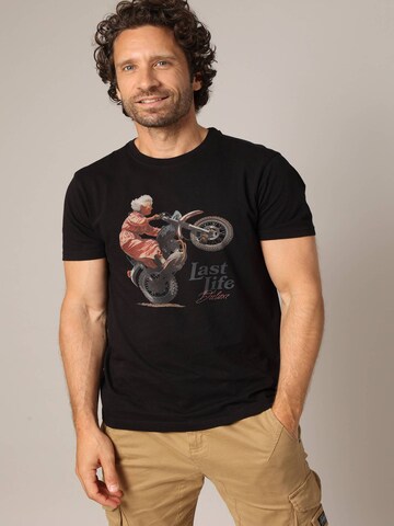 T-Shirt 'Badass' Deeluxe en noir : devant