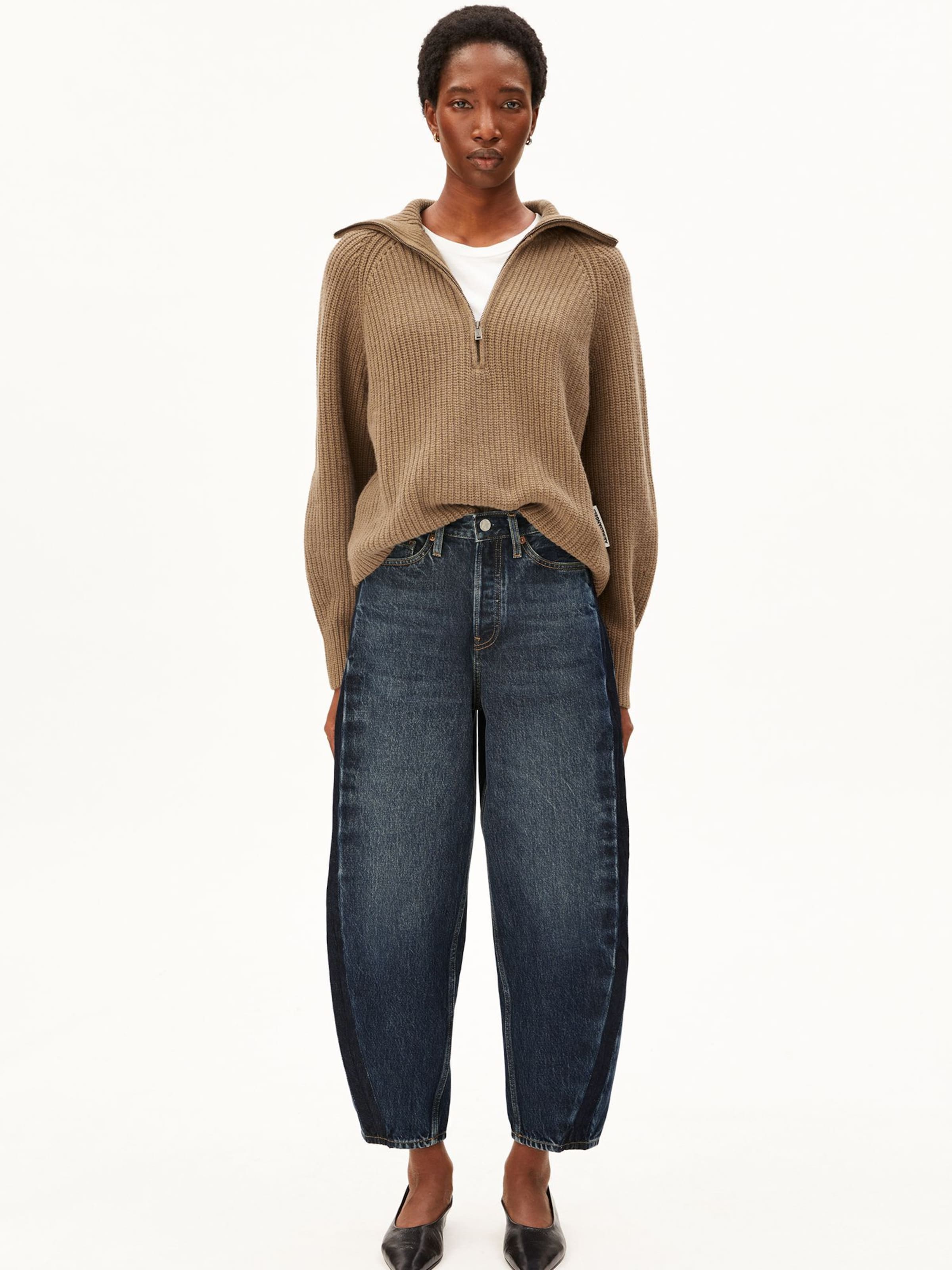 ARMEDANGELS Loosefit Jeans 'BAARLY' BARREL in Blau: Vorderseite
