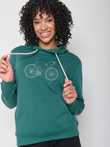 Felpa 'Bike Classic' di GREENBOMB in verde