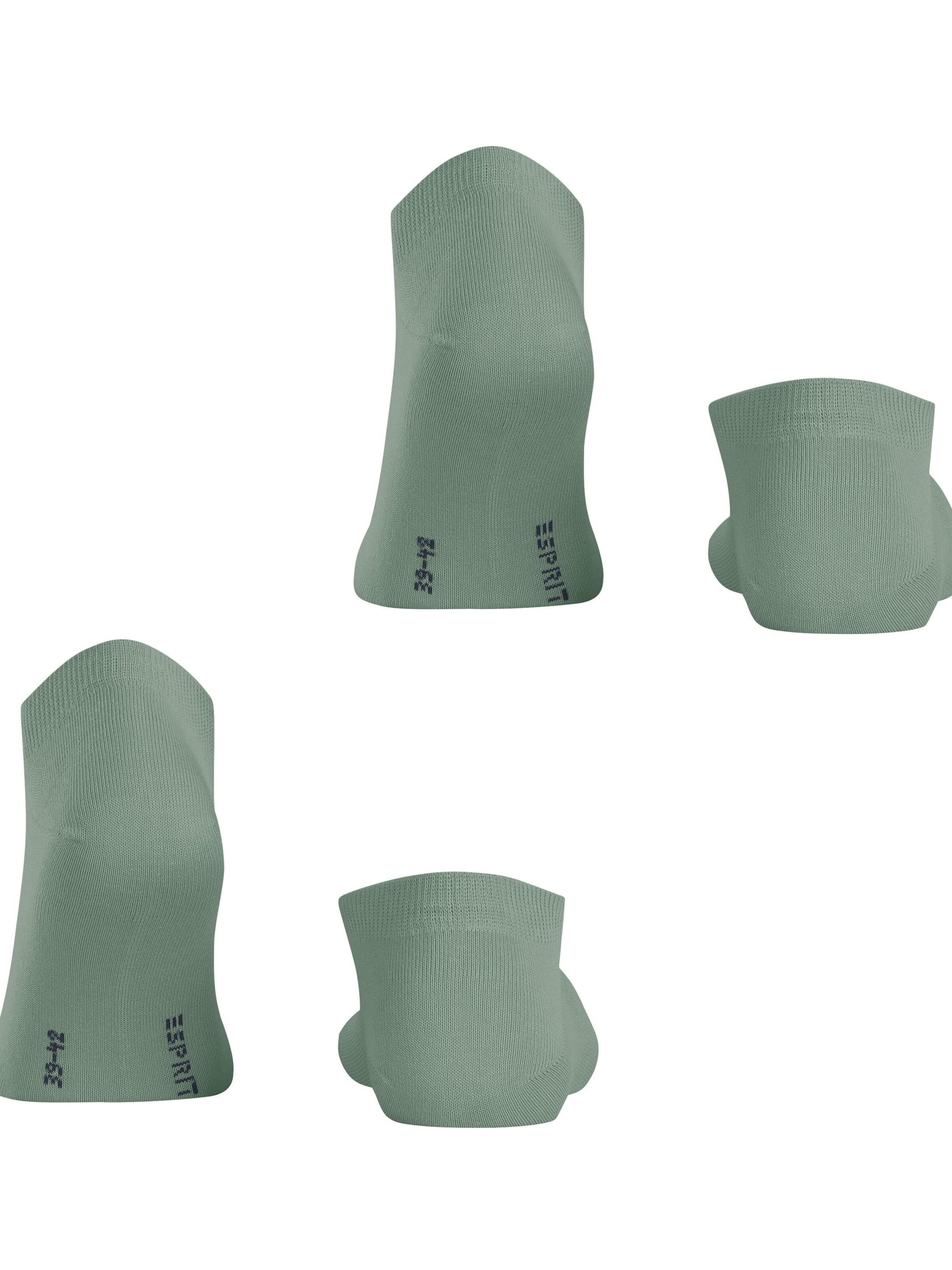 ESPRIT Füßlinge 'Basic Uni 2-Pack'‌‌‌ in Grau