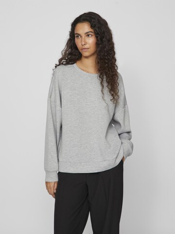 VILA Sweatshirt in Grijs: voorkant