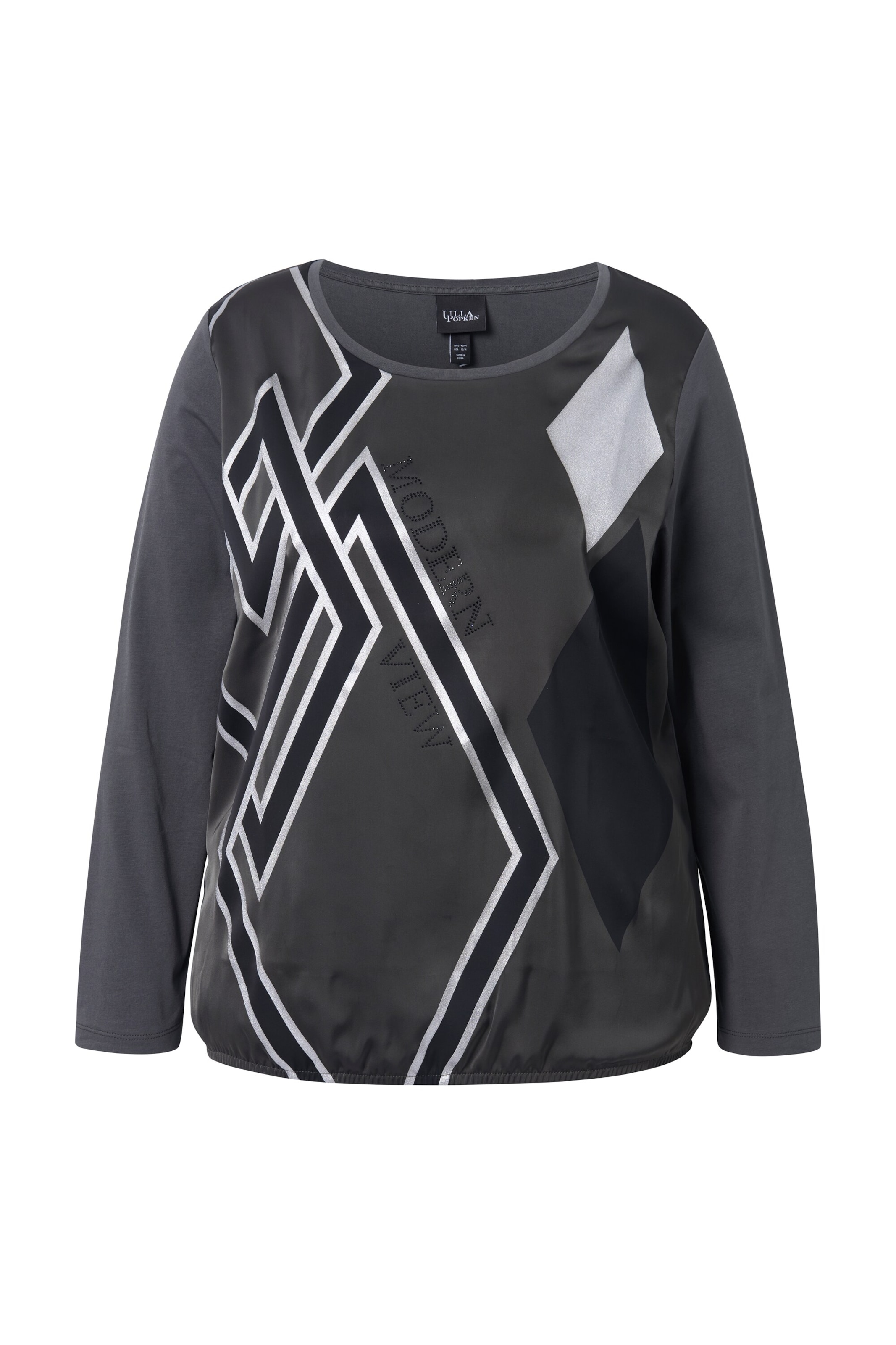 Ulla Popken Shirt in Grey: front