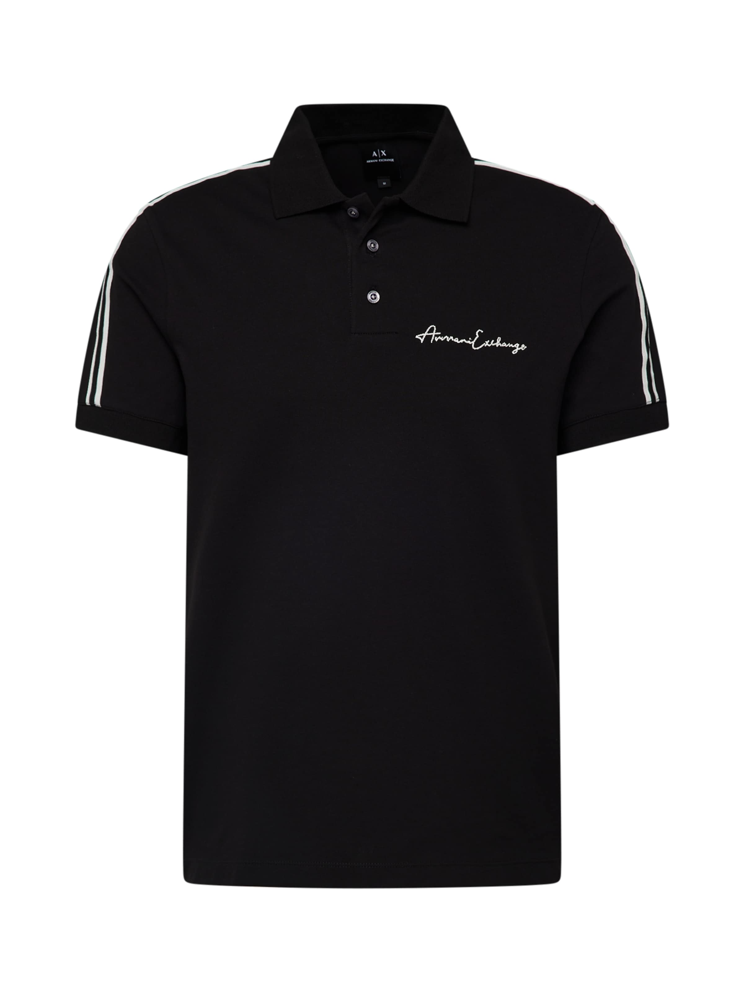 ARMANI EXCHANGE Poloshirt in Schwarz: Vorderseite