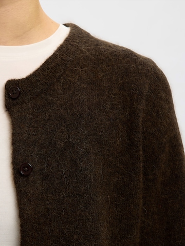 SELECTED Cardigan 'SLFLULU' i brun