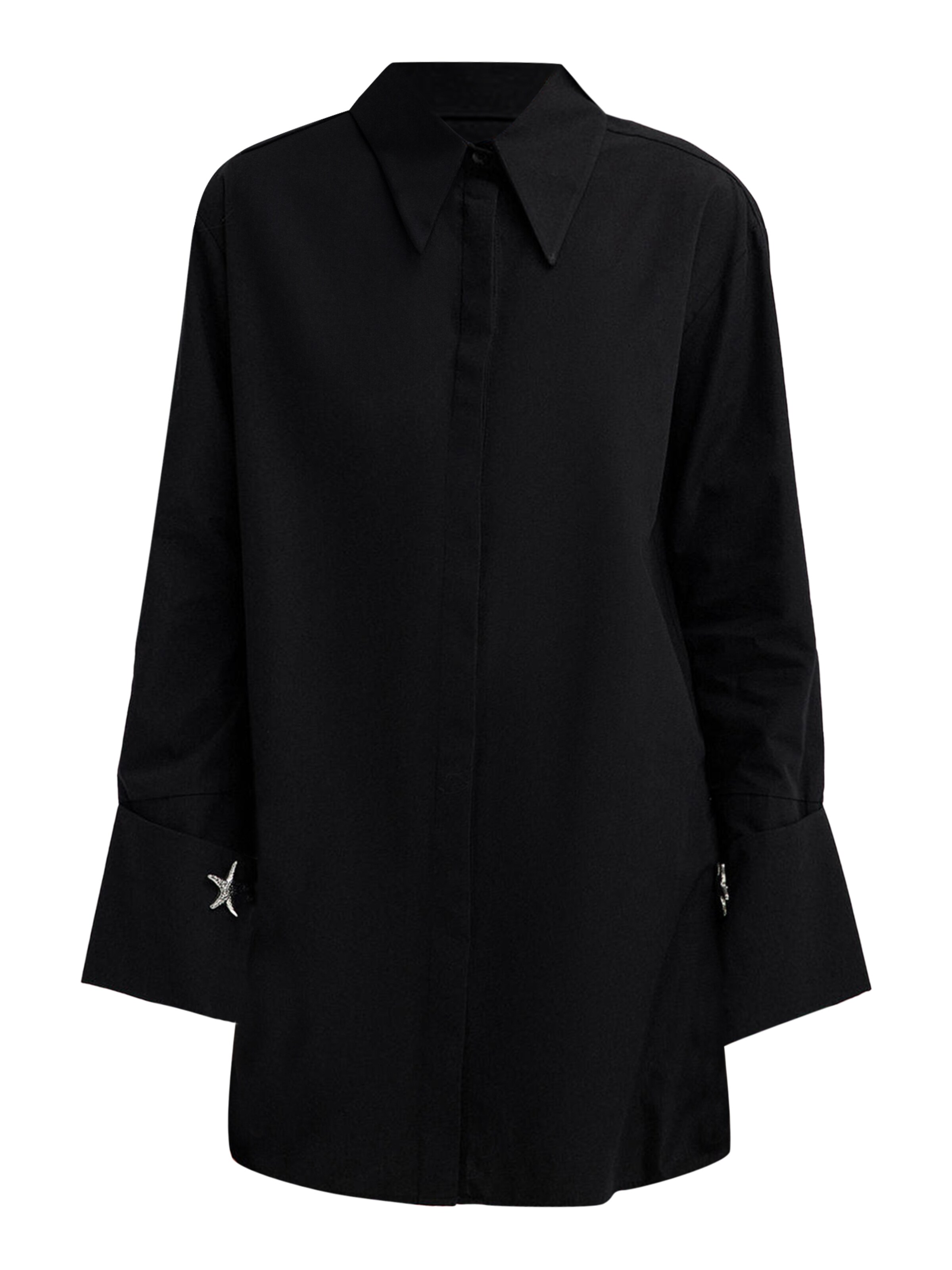 Touche Prive Blouse in Zwart: voorkant