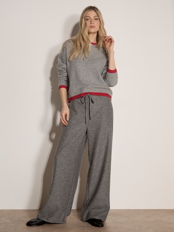 Wide leg Pantaloni ' ' di Apricot in grigio: frontale