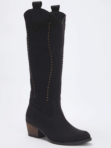 Trendyol Cowboy csizmák - fekete: elől