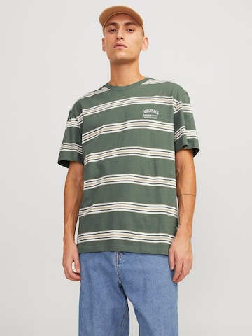 JACK & JONES T-shirt 'Lucca' i grön: framsida