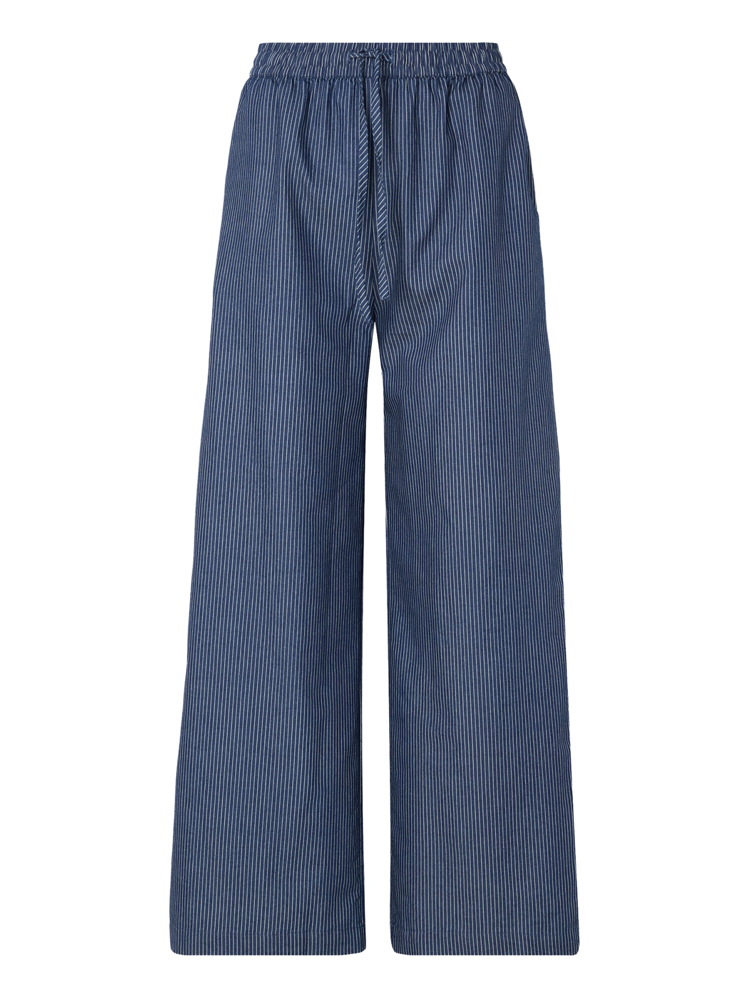 Lollys Laundry Wide Leg Hose in Blau: Vorderseite