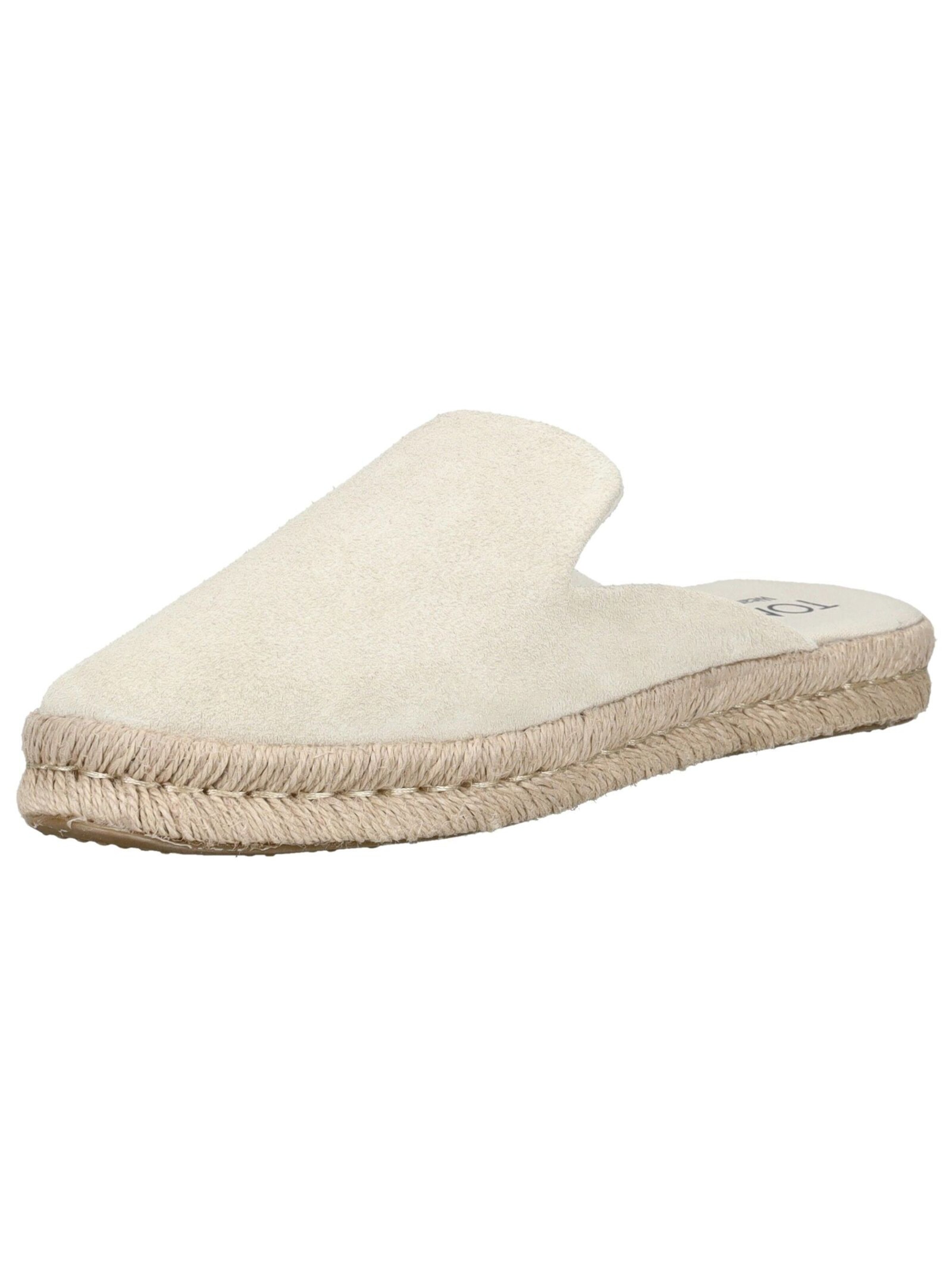 Zoccoletto 'Santiago' di TOMS in beige: frontale