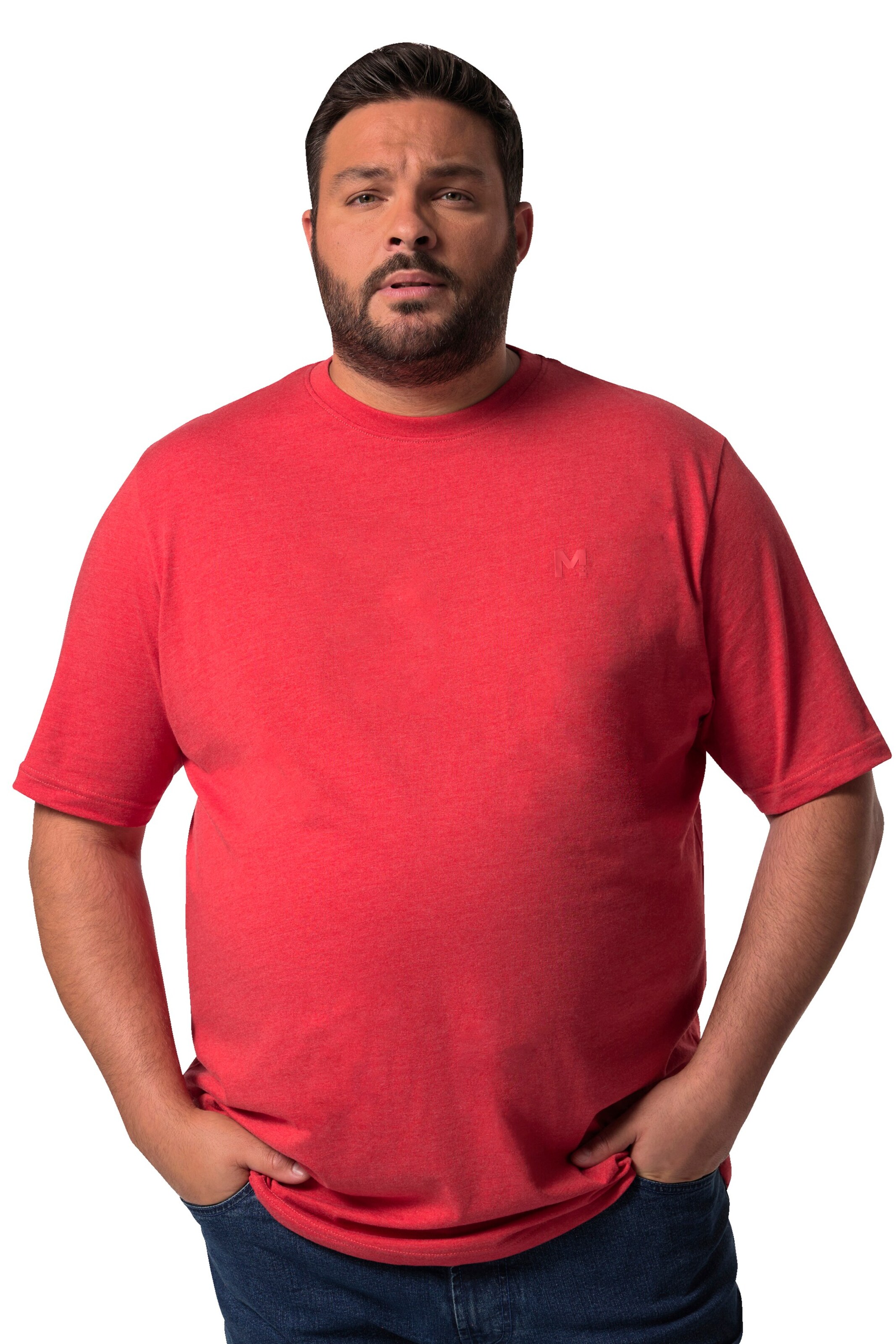 Men Plus Shirt in Blue: front