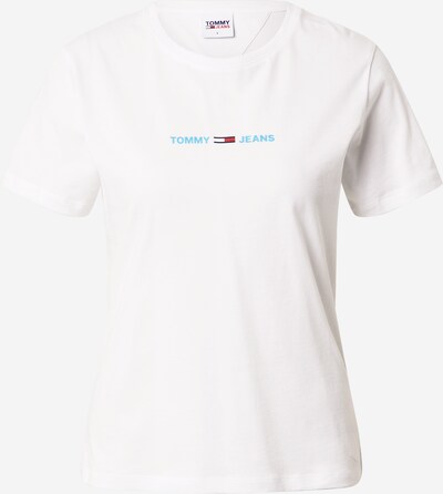 Tricou Tommy Jeans pe albastru deschis / alb natural, Vizualizare produs