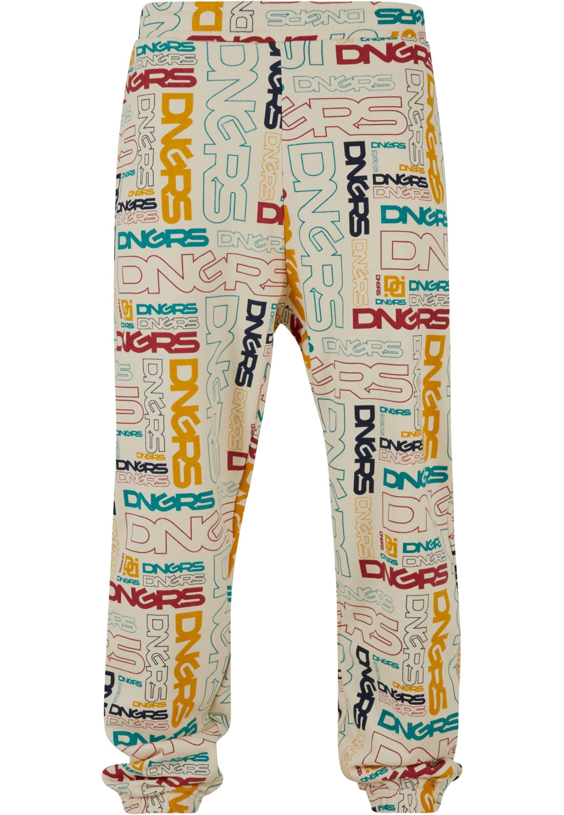 Dangerous DNGRS Tapered Trousers 'Maze' in Mixed colours: front