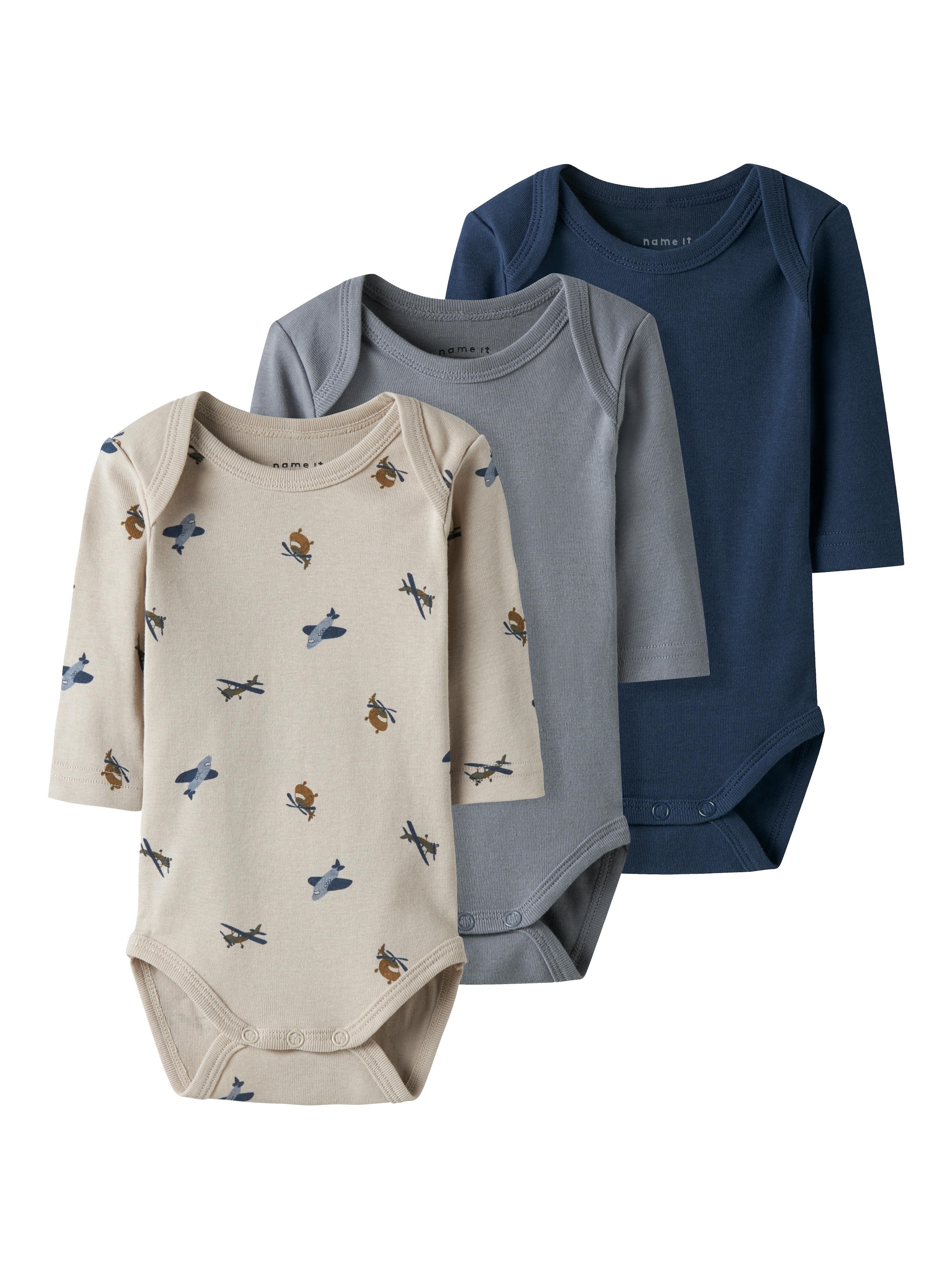 NAME IT Sparkedragt/Body i beige: forside